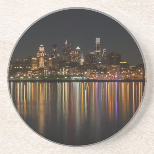 Philly night zandsteen onderzetter (Voorkant)