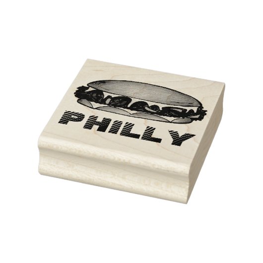 Philly PA Philadelphia Cheese Steak Sandwich Food Rubberstempel (Stempel)