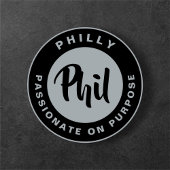 Philly Passion Phan Zwart  Retro T-shirt