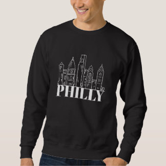 Philly Philadelphia Pennsylvania Skyline Silhouett Trui
