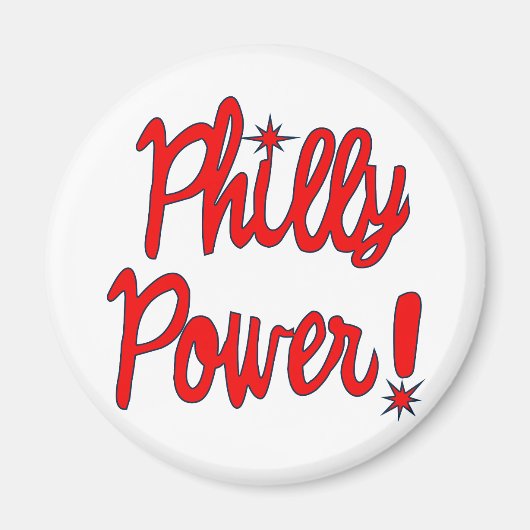 Philly Power. T-shirts, hoodies, honkbal T - shirt Magneet (Voorkant)