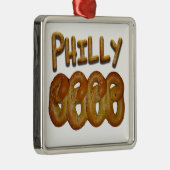 Philly Pretzels Metalen Ornament (Rechts)