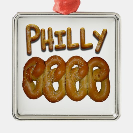 Philly Pretzels Metalen Ornament (Voorkant)