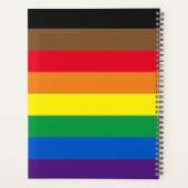 Philly Pride Diversiteit inclusief regenboogvlag Planner (Achterkant)