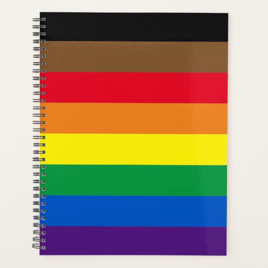 Philly Pride Diversiteit inclusief regenboogvlag Planner (Voorkant)