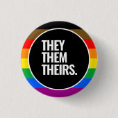 Philly Pride LGBTQPOC Ronde Button 3,2 Cm (Voorkant)