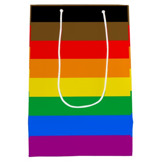Philly Rainbow Pride Flag Medium Cadeauzakje (Achterkant)
