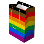 Philly Rainbow Pride Flag Medium Cadeauzakje (Achterkant Gekanteld)