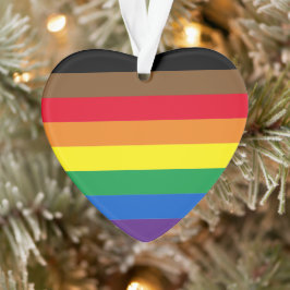 Philly rainbow pride gay incluly vlag ornament
