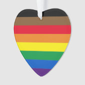 Philly rainbow pride gay incluly vlag ornament (voorkant)