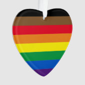 Philly rainbow pride gay incluly vlag ornament (voorkant)