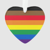 Philly rainbow pride gay incluly vlag ornament (achterkant)