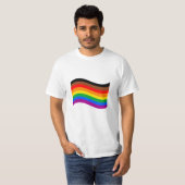 Philly Rainbow Pride Waving Flag T-shirt (Voorkant volledig)