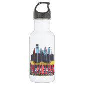 Philly Red en Blue Waterfles (Voorkant)