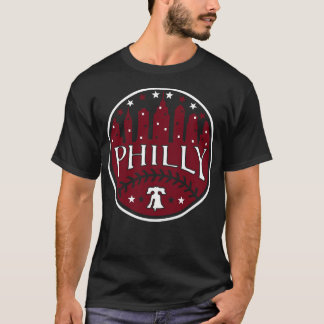 Philly Red White en Philadelphia Blue Baseball Fa T-shirt