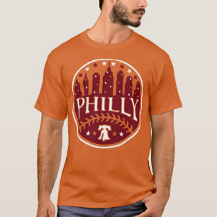 Philly Red White en Philadelphia Blue Baseball Fa T-shirt