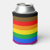 Philly Regenboog Pride Vlag Blikjeskoeler (Blikje Achterkant)