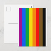 Philly Regenboog Pride Vlag Briefkaart (Voorkant / Achterkant)