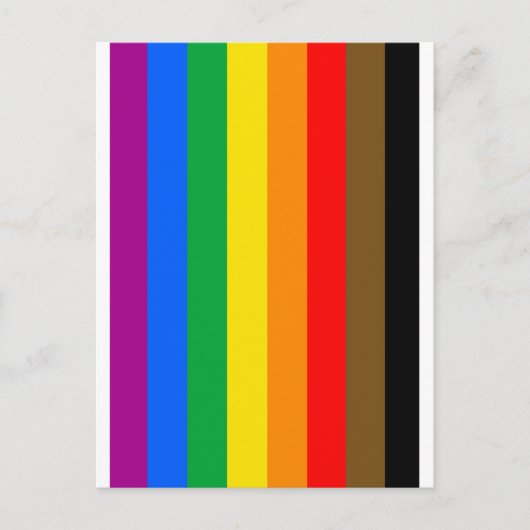 Philly Regenboog Pride Vlag Briefkaart (Voorkant)