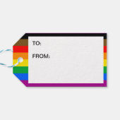Philly Regenboog Pride-vlag Cadeaulabel (Achterkant Horizontaal)