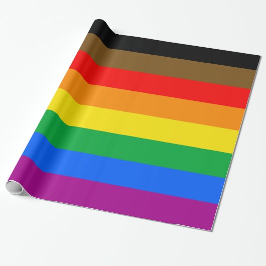 Philly Regenboog Pride Vlag Cadeaupapier (Uitgerold)