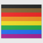 Philly Regenboog Pride Vlag Cadeaupapier (Vlak)