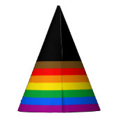 Philly Regenboog Pride Vlag Feesthoedjes (Achterkant)