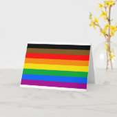 Philly Regenboog Pride Vlag Kaart (Gele Bloem)