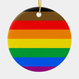 Philly Regenboog Pride Vlag Keramisch Ornament