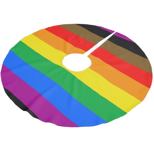 Philly Regenboog Pride Vlag Kerstboom Rok (Gekanteld)
