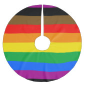 Philly Regenboog Pride Vlag Kerstboom Rok (Voorkant)