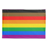 Philly Regenboog Pride Vlag Kussensloop (Achterkant-Links)