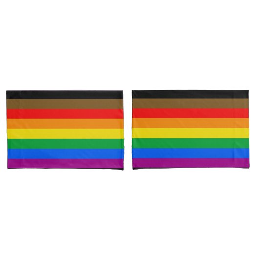 Philly Regenboog Pride Vlag Kussensloop (Voorkant-Set)