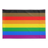 Philly Regenboog Pride Vlag Kussensloop (Achterkant-Rechts)