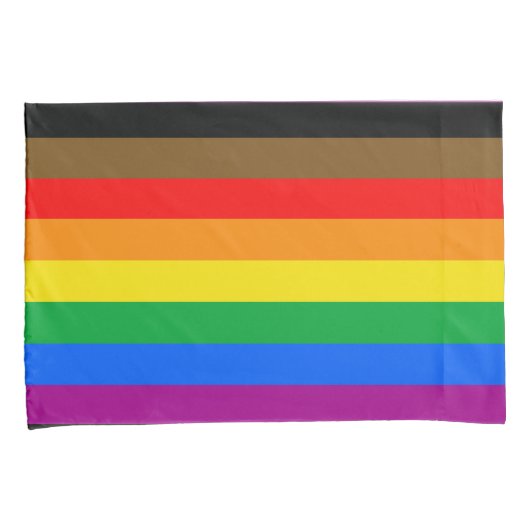 Philly Regenboog Pride Vlag Kussensloop (Voorkant-Rechts)