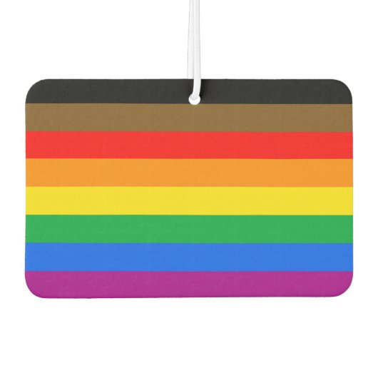Philly Regenboog Pride Vlag Luchtverfrisser (Voorkant)