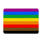 Philly Regenboog Pride Vlag Magneet (Horizontaal)