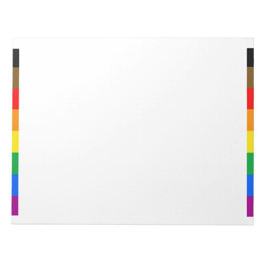 Philly Regenboog Pride Vlag Notitieblok (Voorkant)
