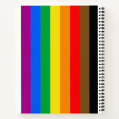 Philly Regenboog Pride Vlag Notitieboek (Achterkant)