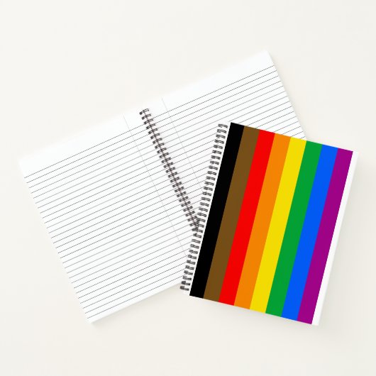 Philly Regenboog Pride Vlag Notitieboek (Binnen)