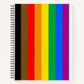 Philly Regenboog Pride Vlag Notitieboek (Voorkant)