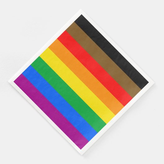 Philly Regenboog Pride Vlag Servet (Hoek)