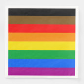 Philly Regenboog Pride Vlag Servet (Voorkant)