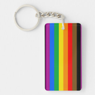 Philly Regenboog Pride Vlag Sleutelhanger