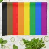 Philly Regenboog Pride Vlag Theedoek (Gevouwen)