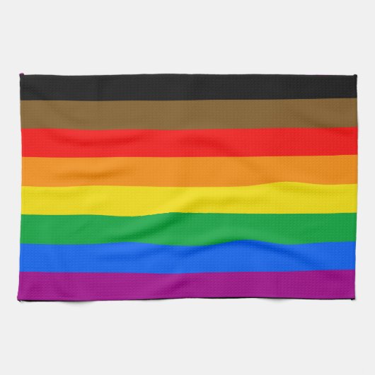 Philly Regenboog Pride Vlag Theedoek (Horizontaal)