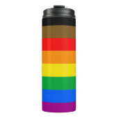 Philly Regenboog Pride Vlag Thermosbeker (Voorkant)