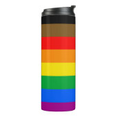 Philly Regenboog Pride Vlag Thermosbeker (Gedraaid links)