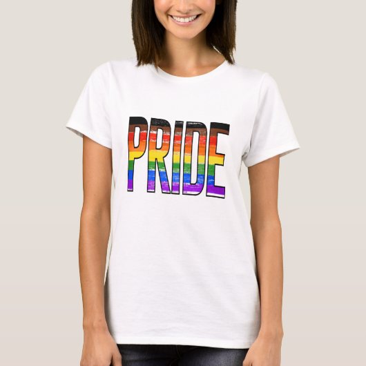 Philly Regenboog Pride Wapperende Vlag T-shirt (Voorkant)