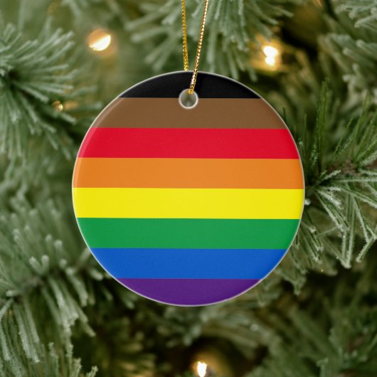 Philly regenboogpride homo's kerst keramisch ornament (Boom)
